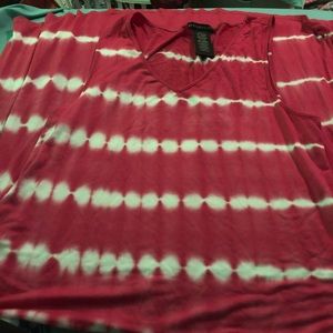 Pink and white dress